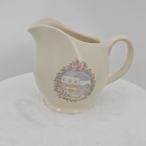 Pfaltzgraff Vintage Tea Rose Holiday Collection Gravy Boat Pitcher